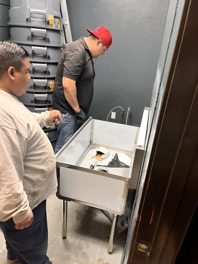 Commercial plumbing and sink installation in Deerfield Center
